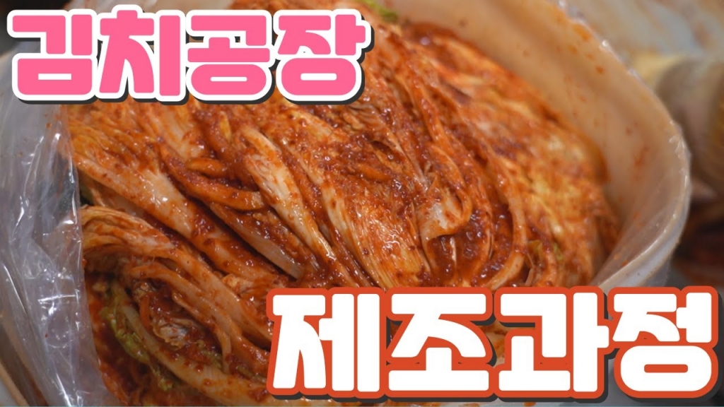 김치공장에서 김치를 만드는 방법과 김치쓰레기를 처리하는 과정